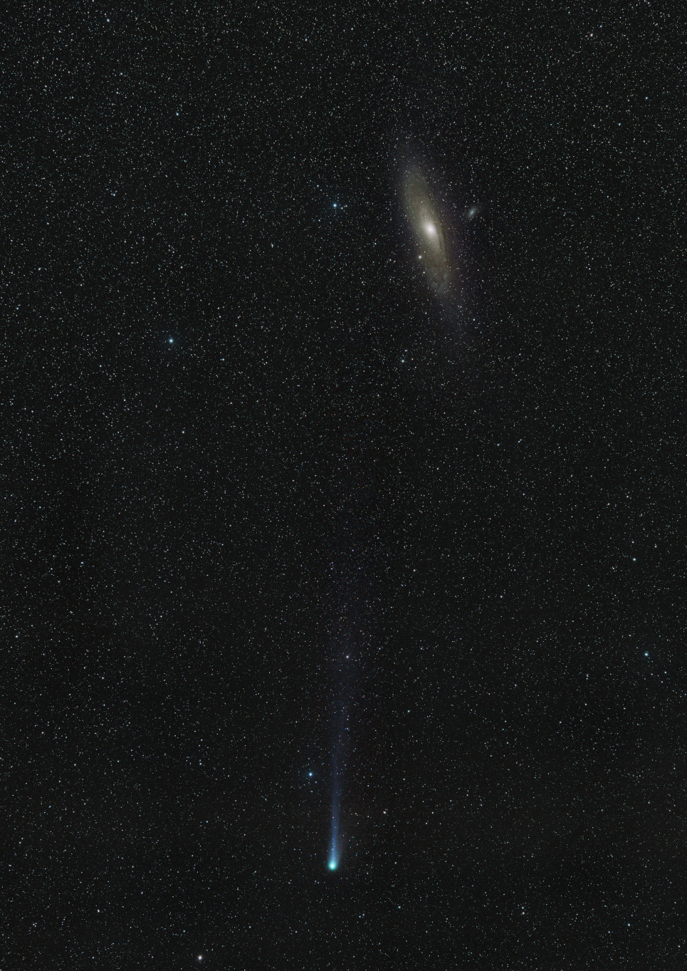 Komet Pons-Brooks 12p bei M31 M 31