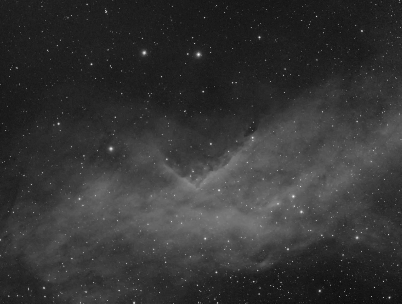 NGC7822 nördlicher Teil in H-Alpha NGC 7822