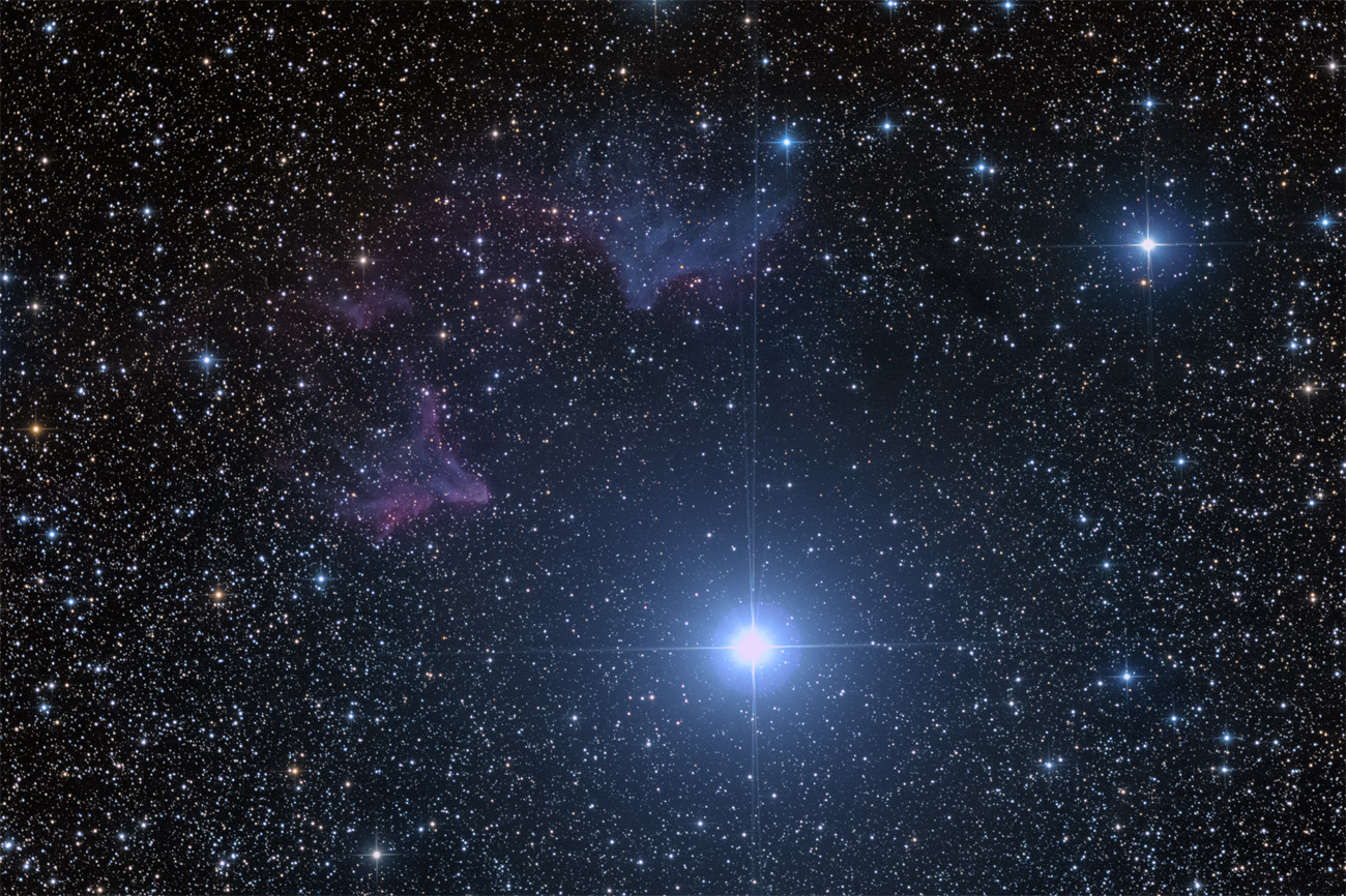 IC59 und IC63 - Gamma Cassiopeiae Nebel IC 59, IC 63