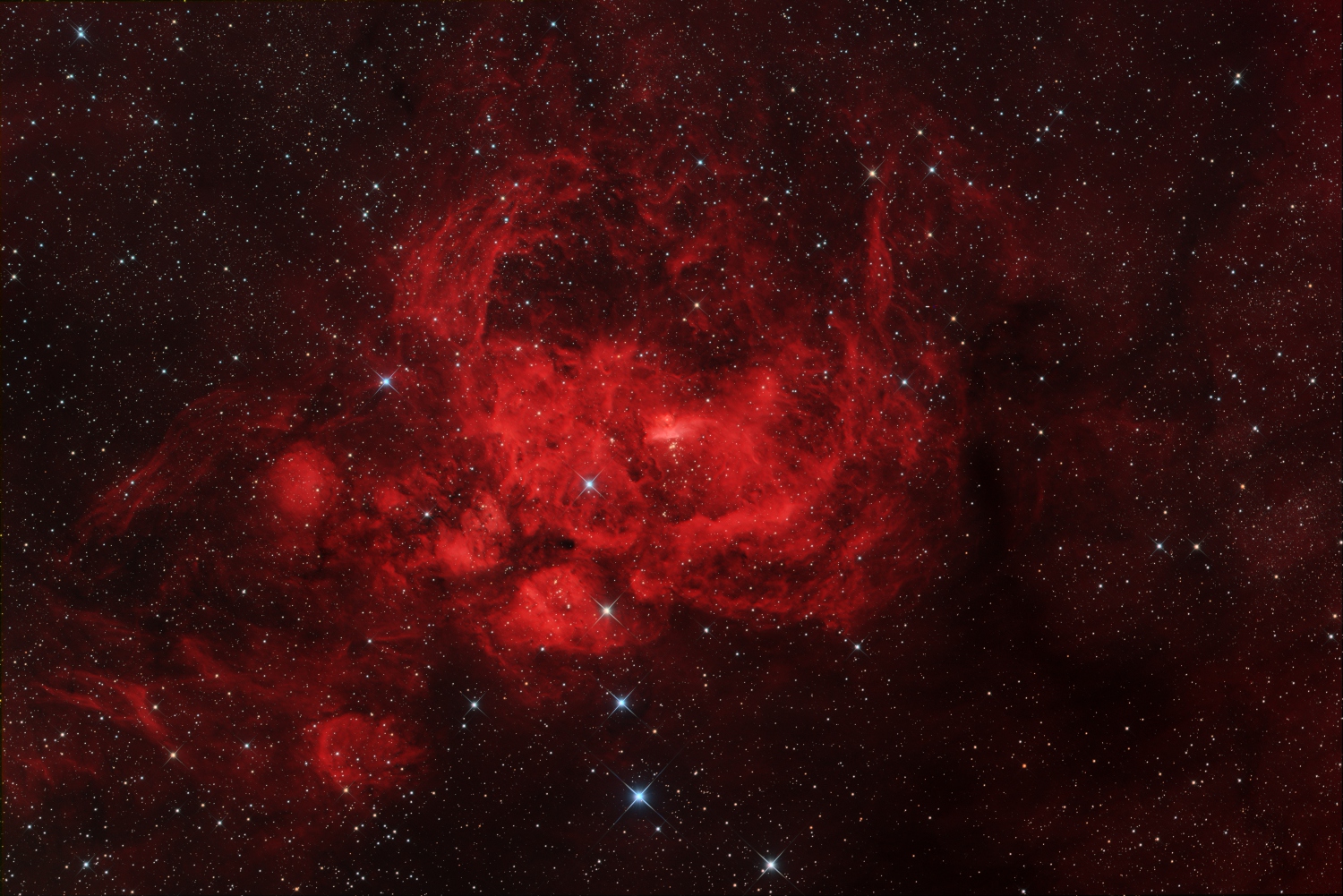 NGC 6357 mit LRGB+H-Alpha NGC 6357