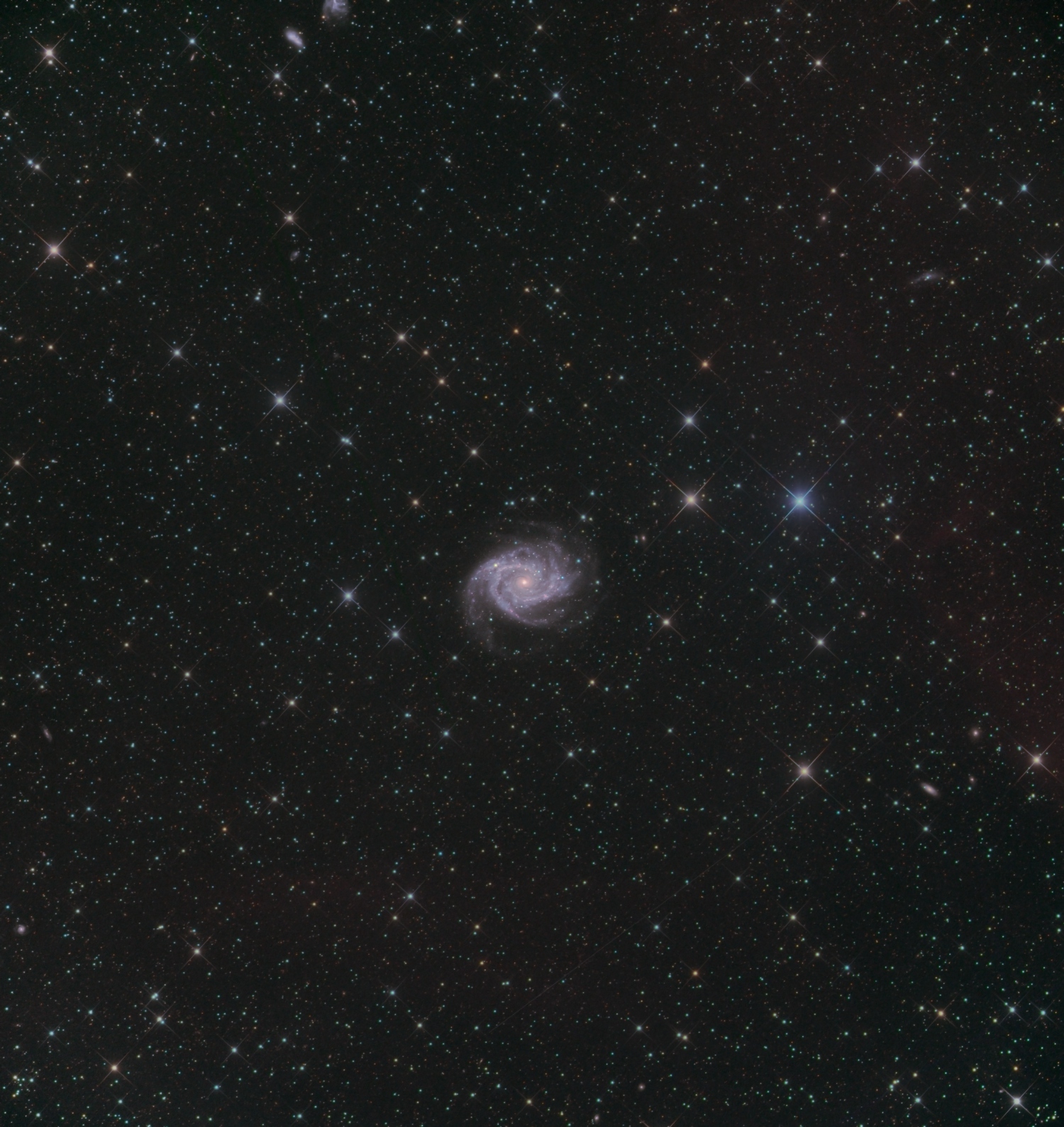 NGC 2997 und Umgebung NGC 2997, IC 2507, UGC A.180