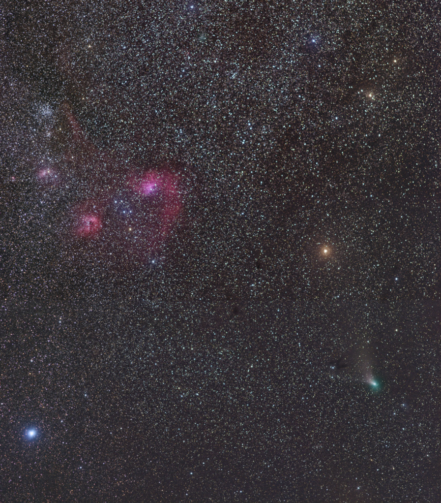 Komet C2022E3 ZTF im Fuhrmann IC 405