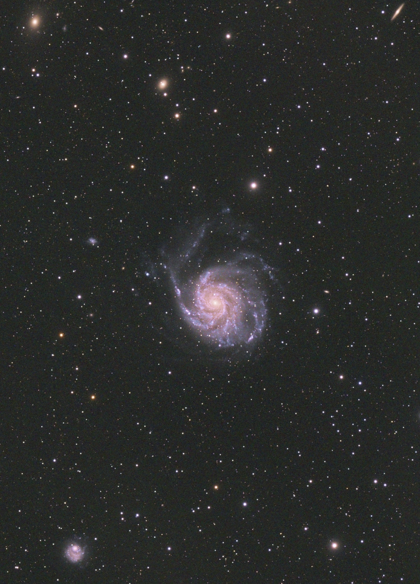 SN 2023ixf in M101 M 101, NGC 5474, NGC 5477