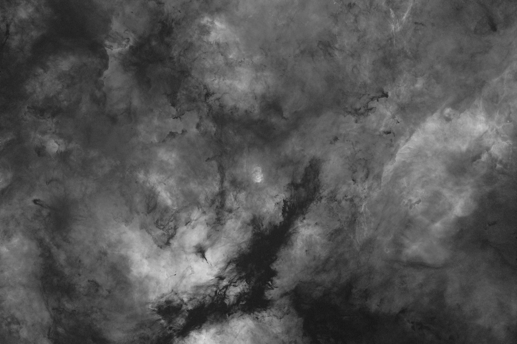 H-Alpha ohne Sterne um Sadr in Erlangen IC 1318