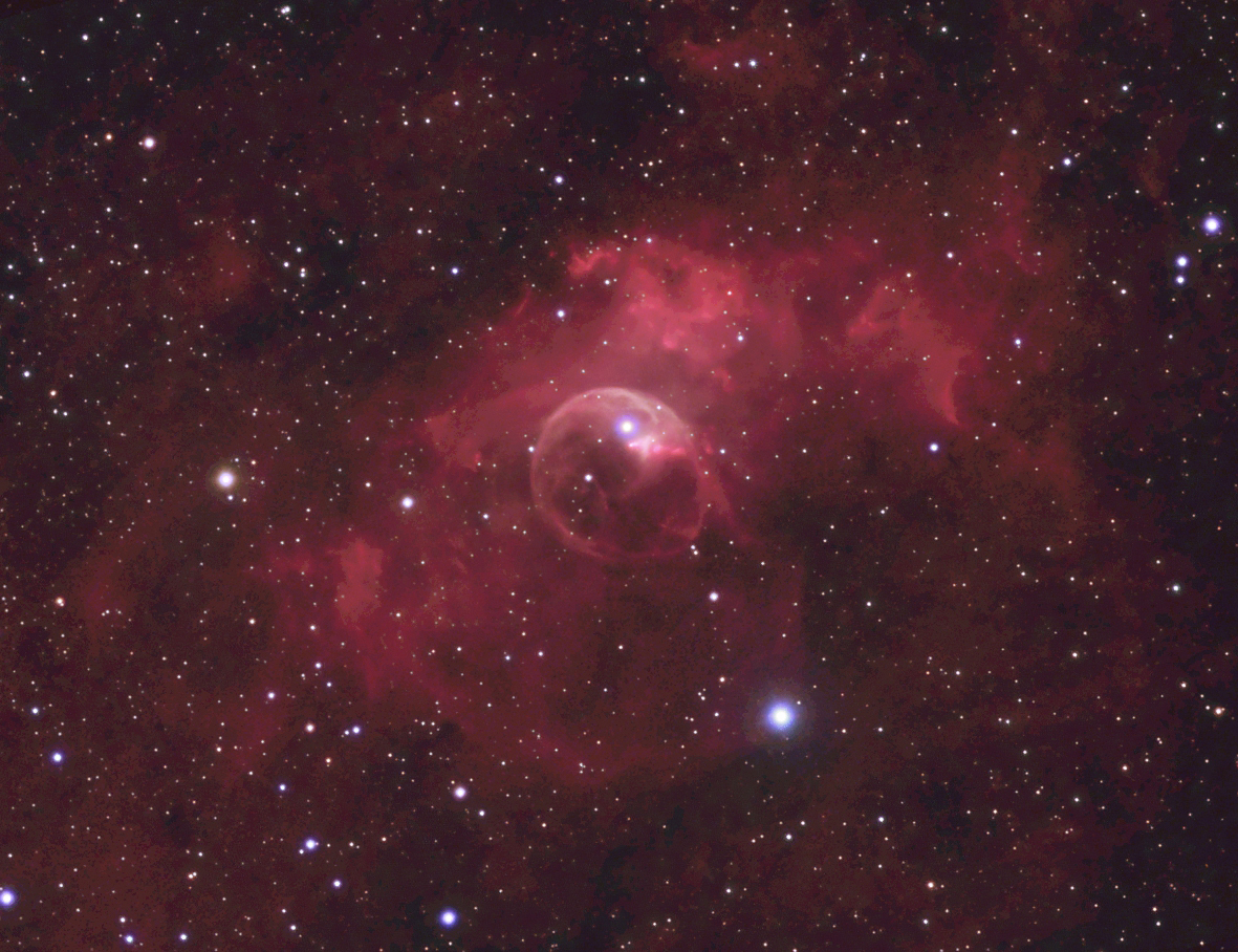 Blasennebel (Summenbild 2011+2025) NGC 7635