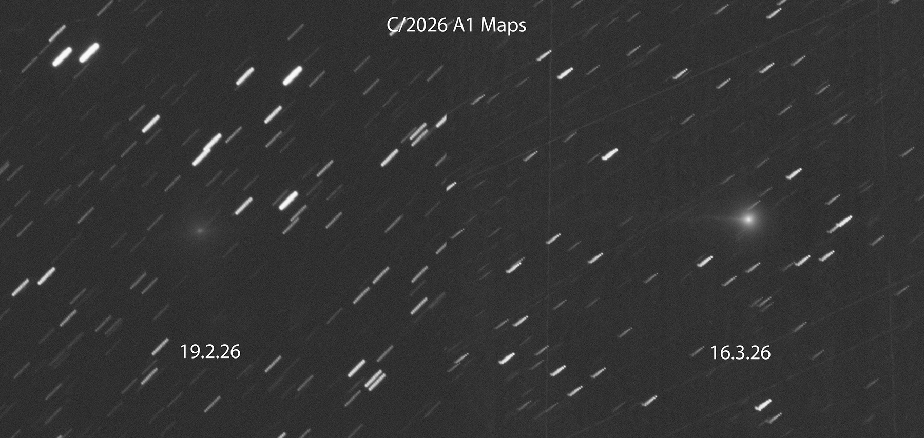 Sungrazer C/2026 A1 MAPS  
