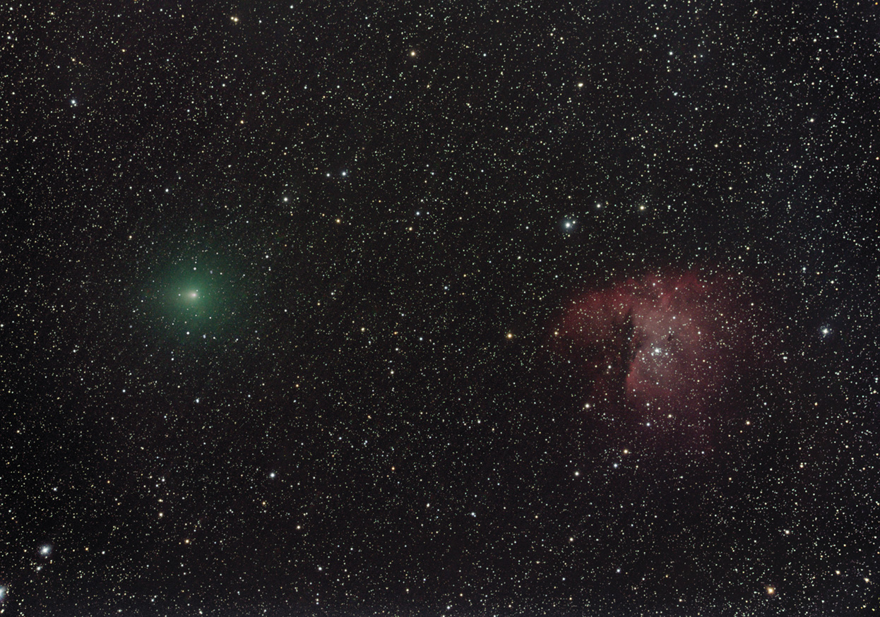 Komet Hartley beim Pacman NGC 281