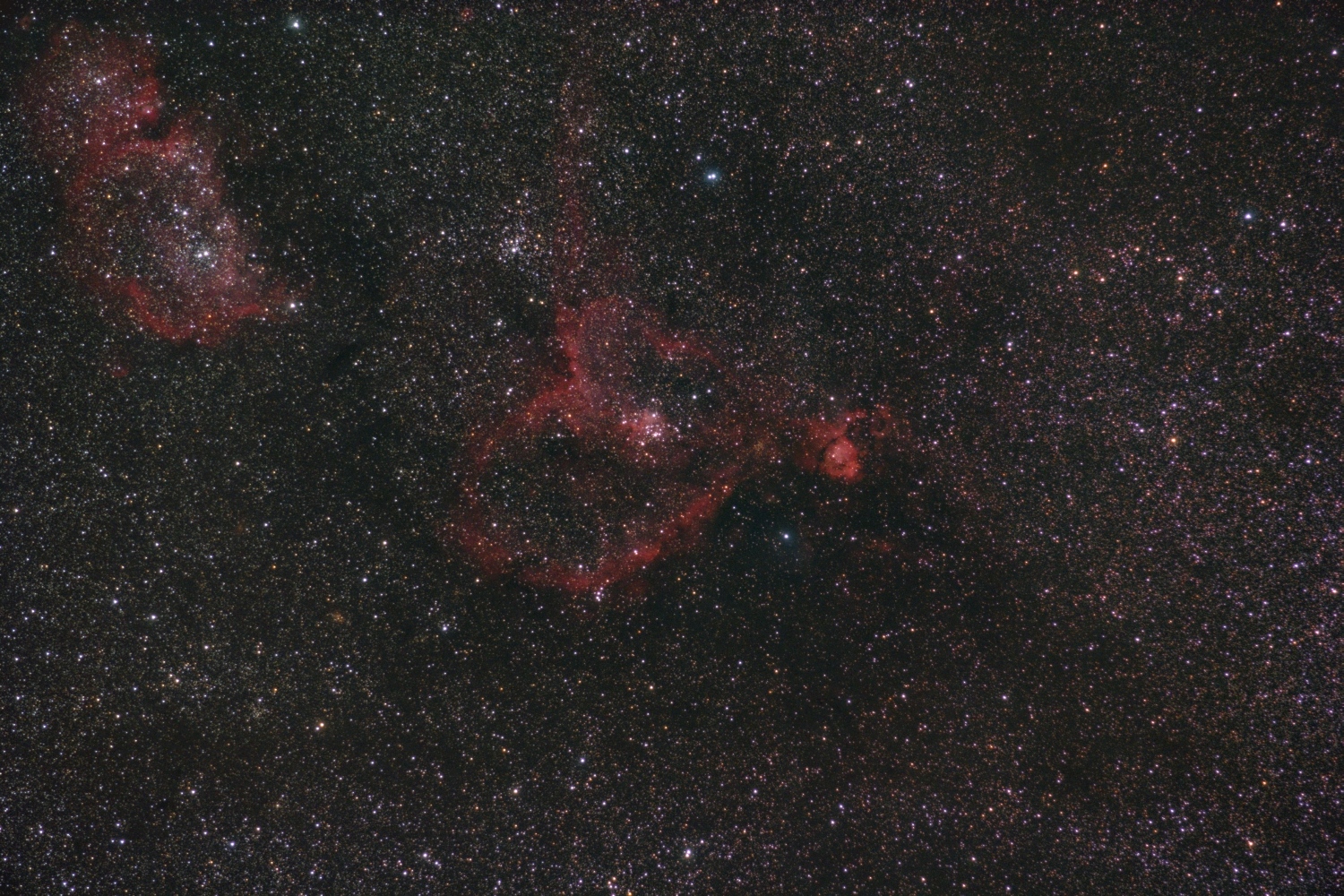 IC1805  und IC1848 - Heart and Soul Nebel IC 1805, IC 1848