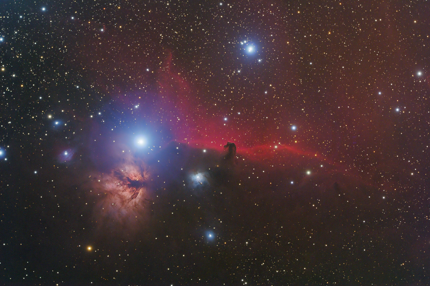 B33 - Pferdekopfnebel / NGC 2424 - Flammnebel B 33, NGC 2424