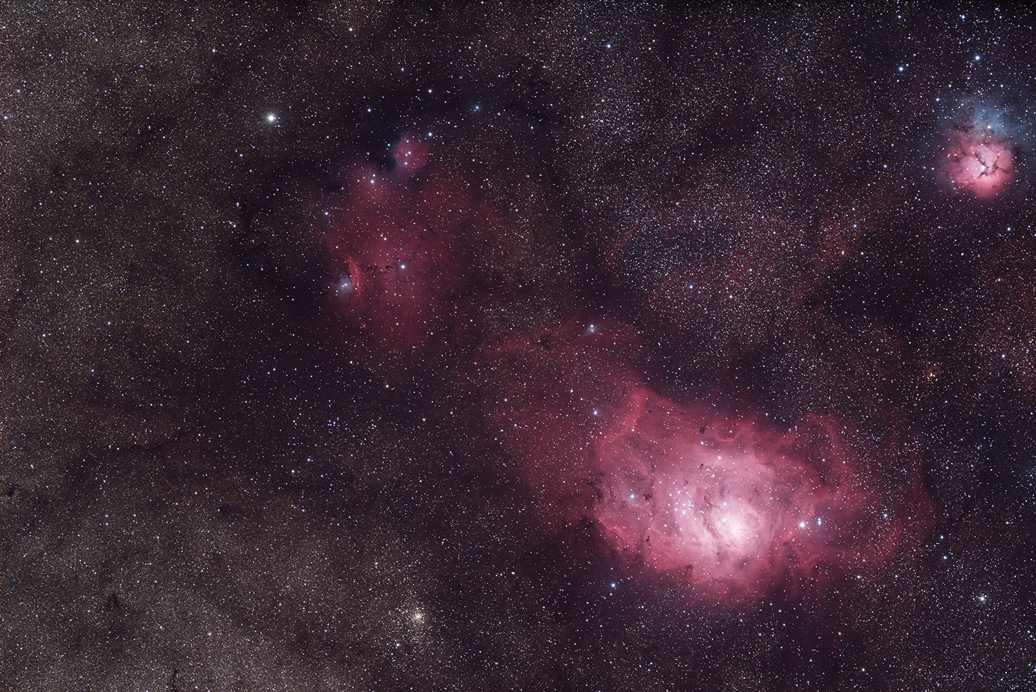 M8 et al M 8, M 20, NGC 6559