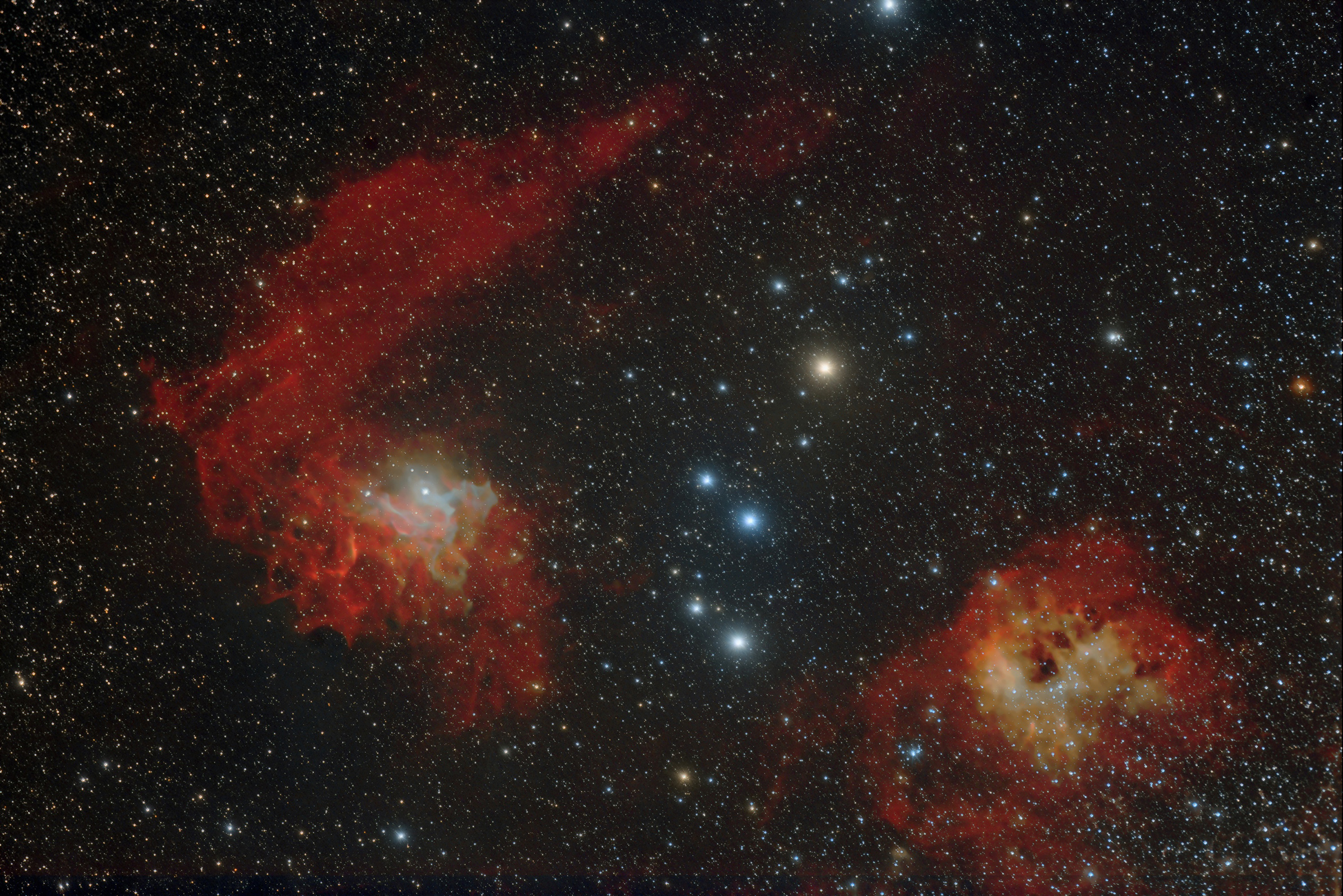 IC 405, 410 und NGC 1893 IC 405, NGC 1893, IC 410