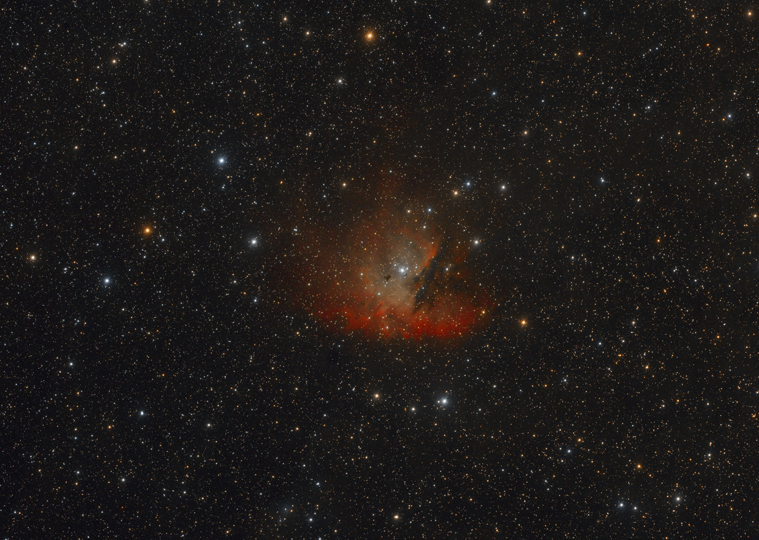 NGC 281 - Pacman und Umgebung NGC 281