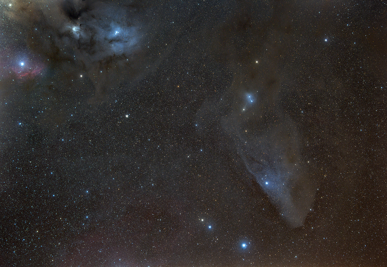 135mm -IC 4592 - Blauer Pferdekopfnebel mit IC4603 & Sharpless 2-9 IC 4592, Sh2 9, IC 4603