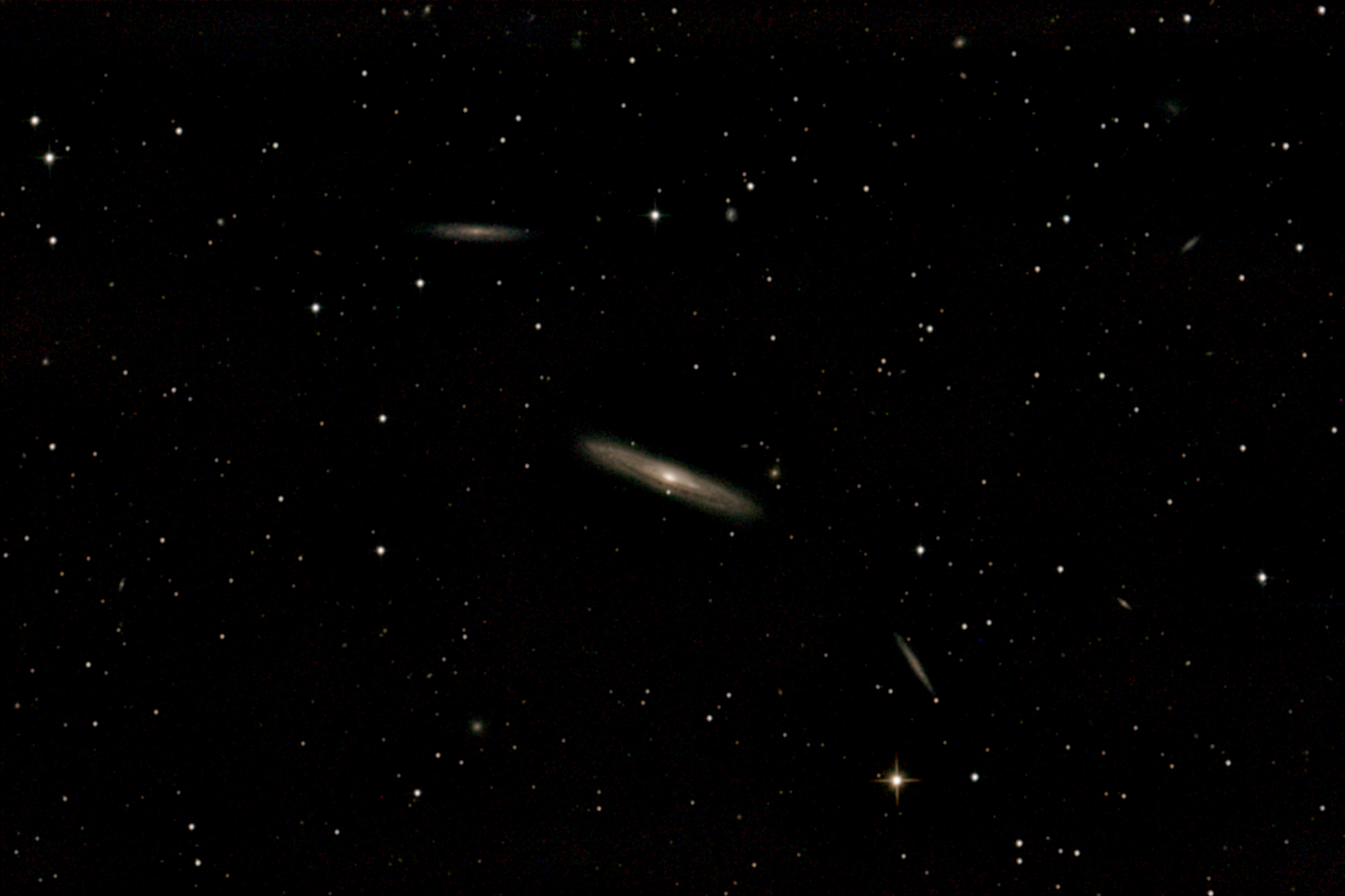 NGC4216 + Begleitgalaxien NGC 4216, NGC 4222, NGC 4206