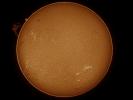 Gesamt-Sonne mit Riesenprotuberanz am 4.8.2022