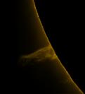 Protuberanz , Sonne am 27.4.2024