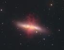 M82 In Erlangen bei Mondlicht
