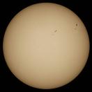 Sonne im Weißlicht am 19.10.2026
