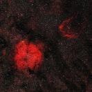 IC 1396 und Sharpless 129 in H-alpha RGB
